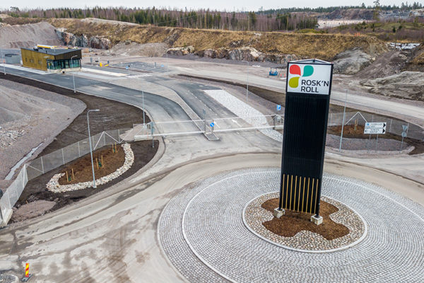 Infarten till Sköldvik materialcenter KILKE.