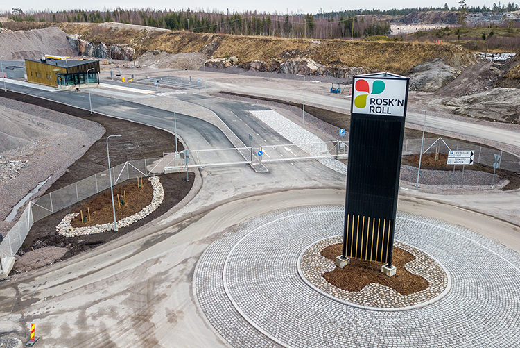Infarten till Sköldvik materialcenter KILKE.